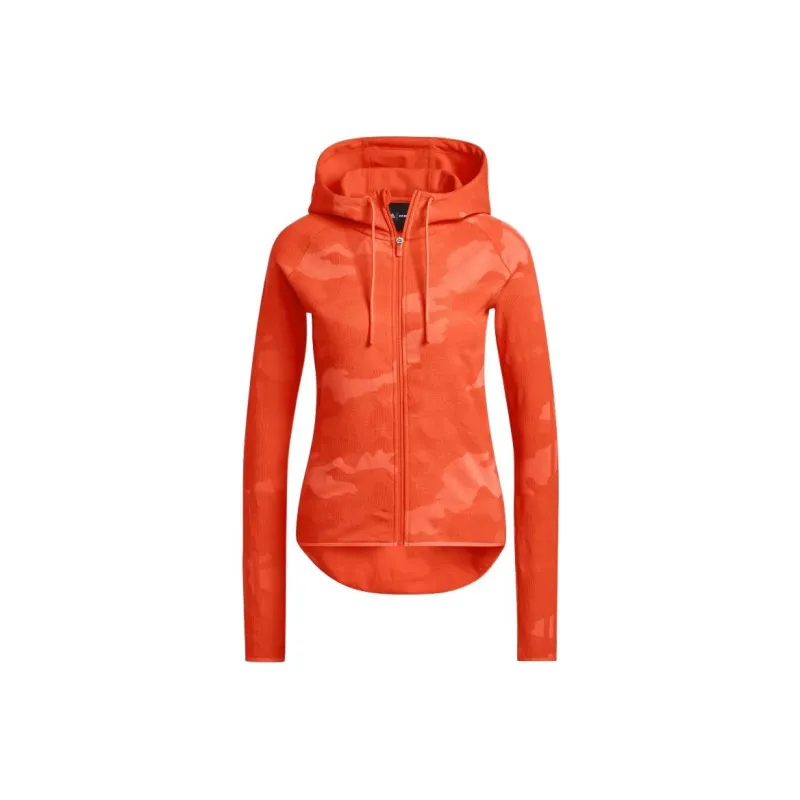 Adidas Ivy Park Knit Zip Up Hoodie Solar Orange-0