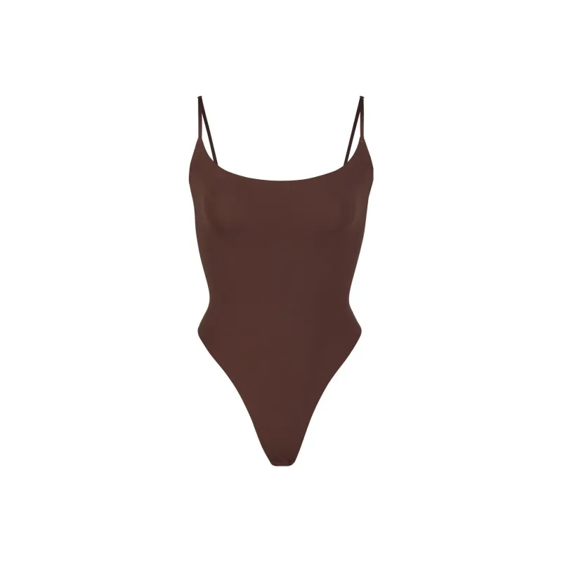 SKIMS Flts Everybody Caml Bodysult Bodysuits Women's COCOA/Cocoa-0