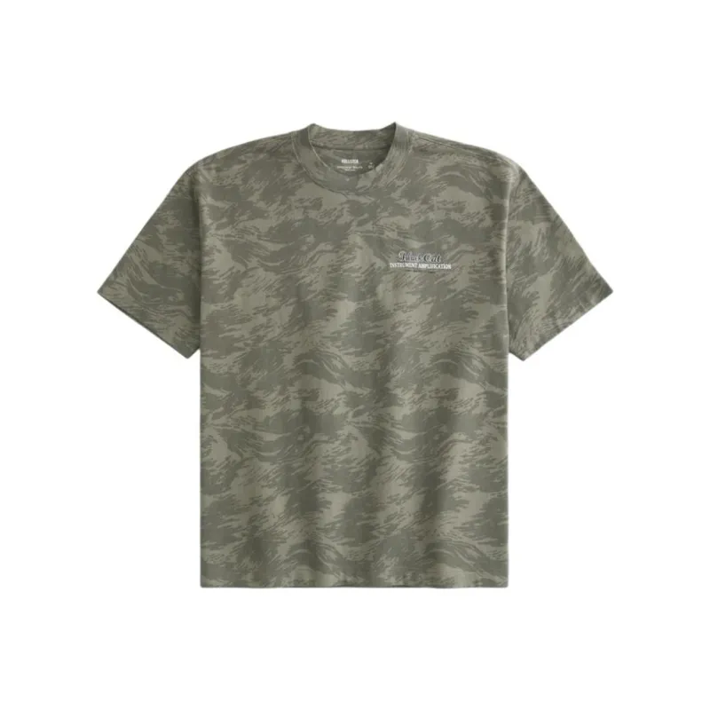 Hollister T Shirt Men's Olive Green-0