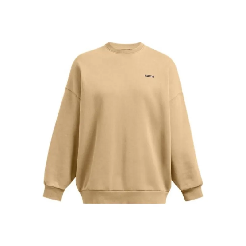 Under Armour Icon FW24 Sweatshirt Women's Camel Brown-0