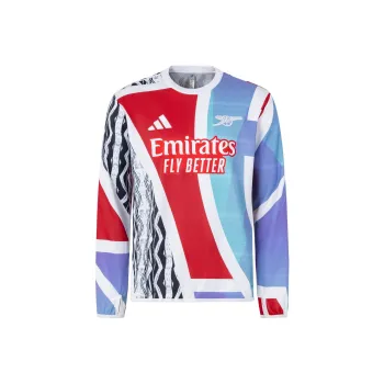 Adidas AEROREADY Arsenal AFC PRE WRMTOP Soccer Jerseys Men's Light Scarlet/White/Black/Sea Blue