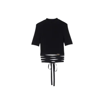 Maje Criss cross Cropped Top