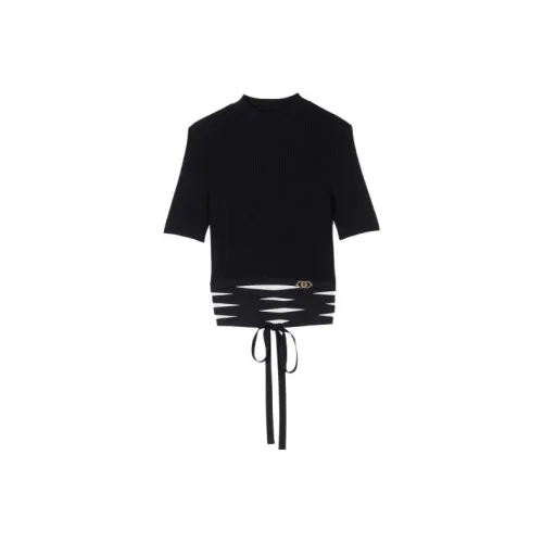 Maje Criss cross Cropped Top