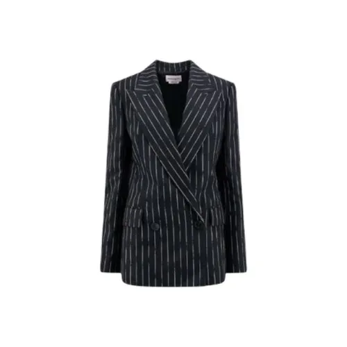Alexander McQueen Double-Breasted Striped Blazer