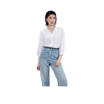 TKY SHOP Shirt Women's Elegant White