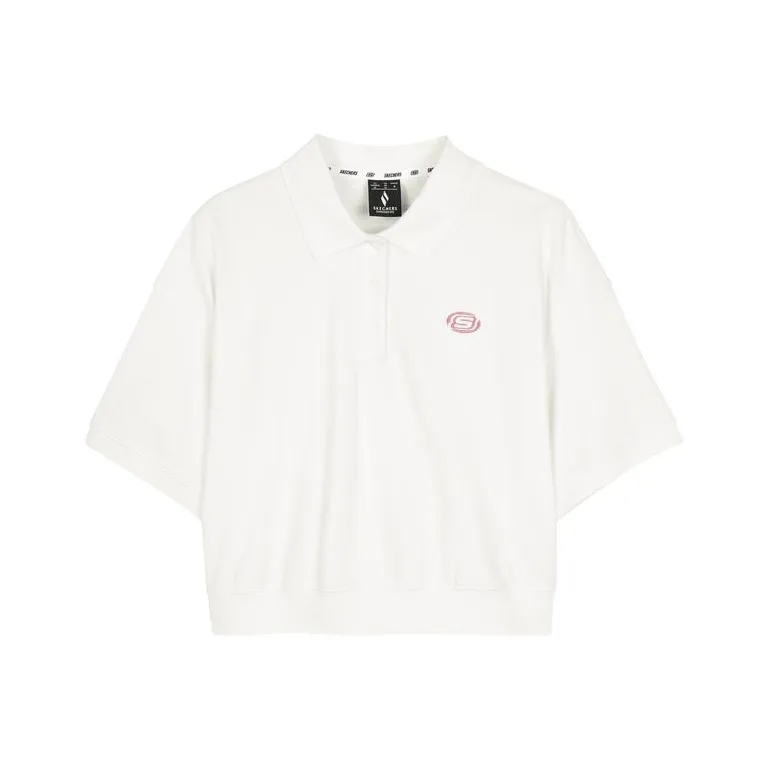 Skechers Polo Shirt Women's Marshmallow White-0