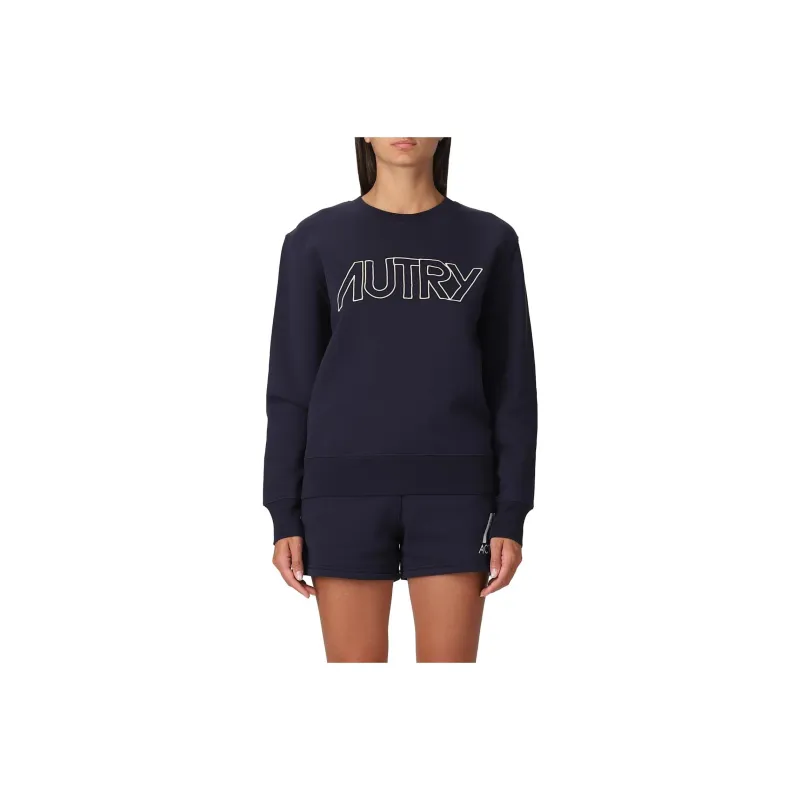 AUTRY Logo Embroidered Crewneck Sweatshirt-0
