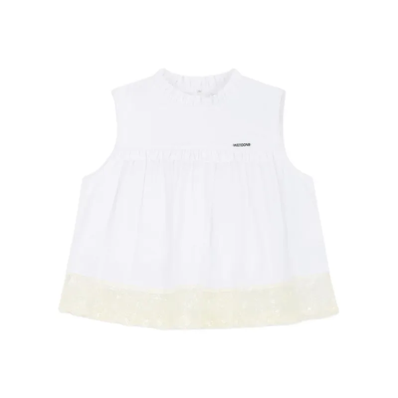 WE11DONE Lace Blouse-0