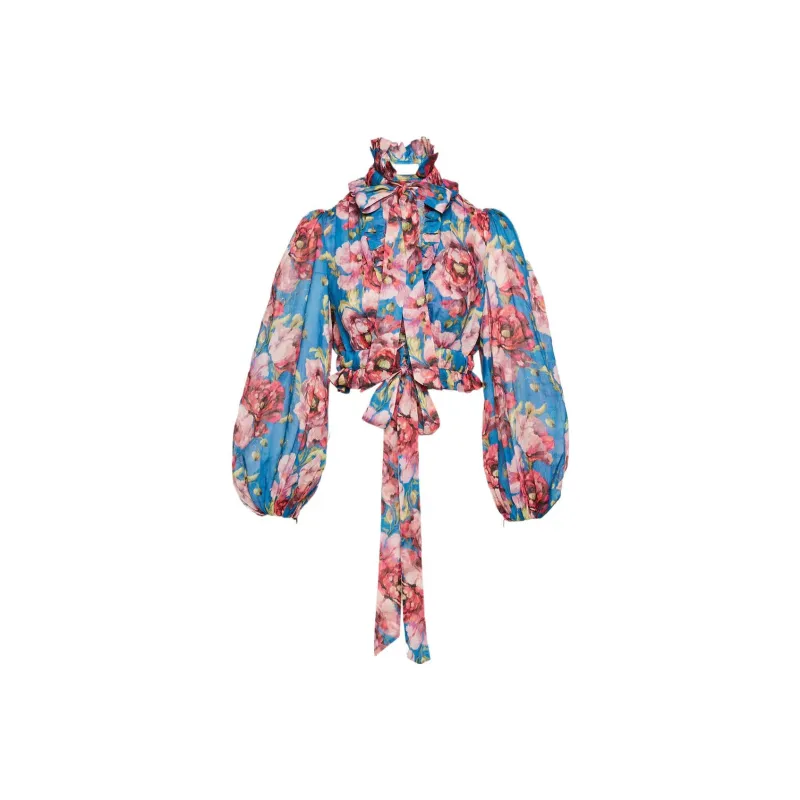 Zimmermann High Tide Cropped Blouse-0