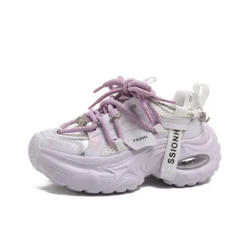 The Mystery Of Glamour Cushioning Height Increase Low Top Chunky Sneakers Women's