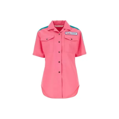 PALM ANGELS Logo Patch Buttoned Shirt