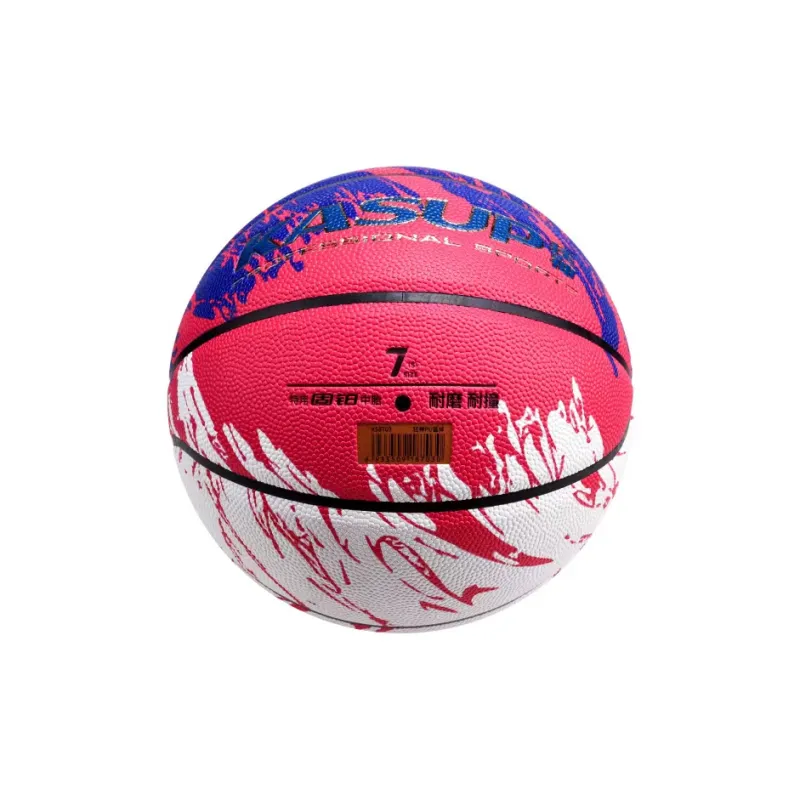 KASUP PU Basketball Blue Red Size 7 Ball Street Training Competition Unisex-1