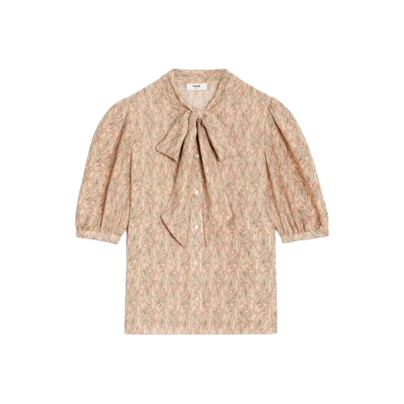 CELINE Shirts Women's Pink Brown-0