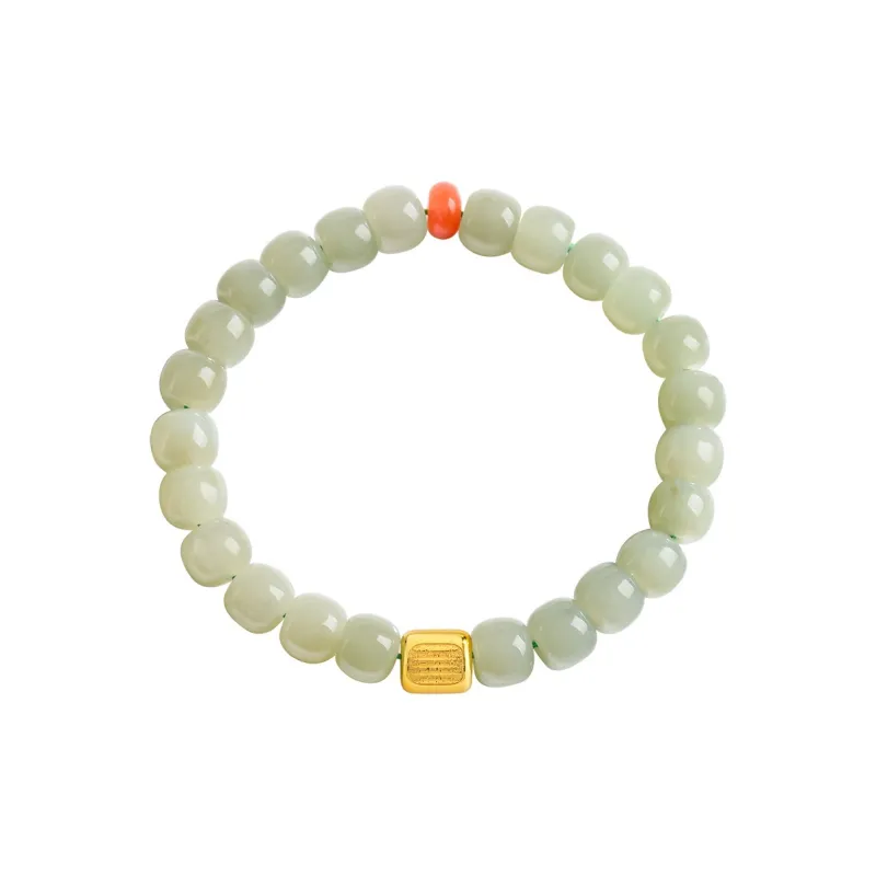 Jade Is Boundless Hetian Jade Bracelets Green Jade Women's-0