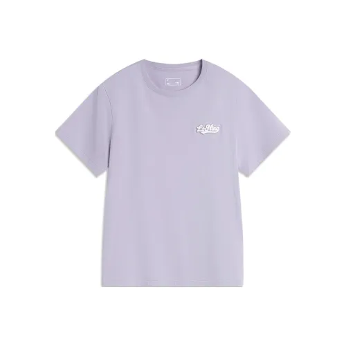 LiNing Sports Life Collection T Shirt Women's Sea Salt Purple