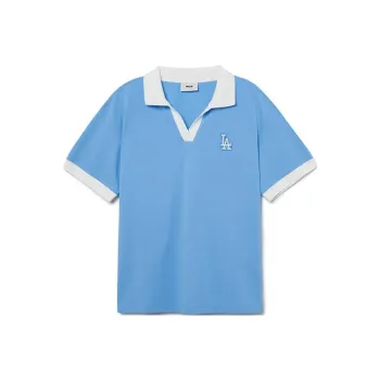 MLB Los Angeles Dodgers Polo Shirt Women's Sky Blue