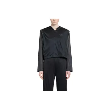 FENDI Logo print Mesh detail Hoodie