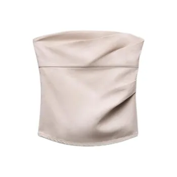 ZARA Strapless Top Women's Light Pink