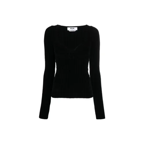 MSGM Knot Detailed Slim Fit Top