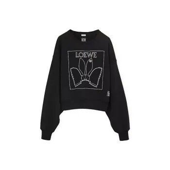 LOEWE Loewe SS23 The Year Of The Rabbit Sweatshirt Women's Black