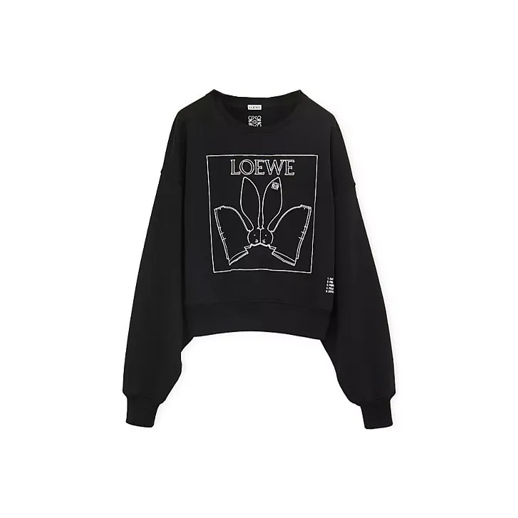 LOEWE Loewe SS23 The Year Of The Rabbit Sweatshirt Women's Black-0