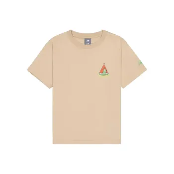New Balance Drop Shoulder Sleeve T Shirt Women's Khaki