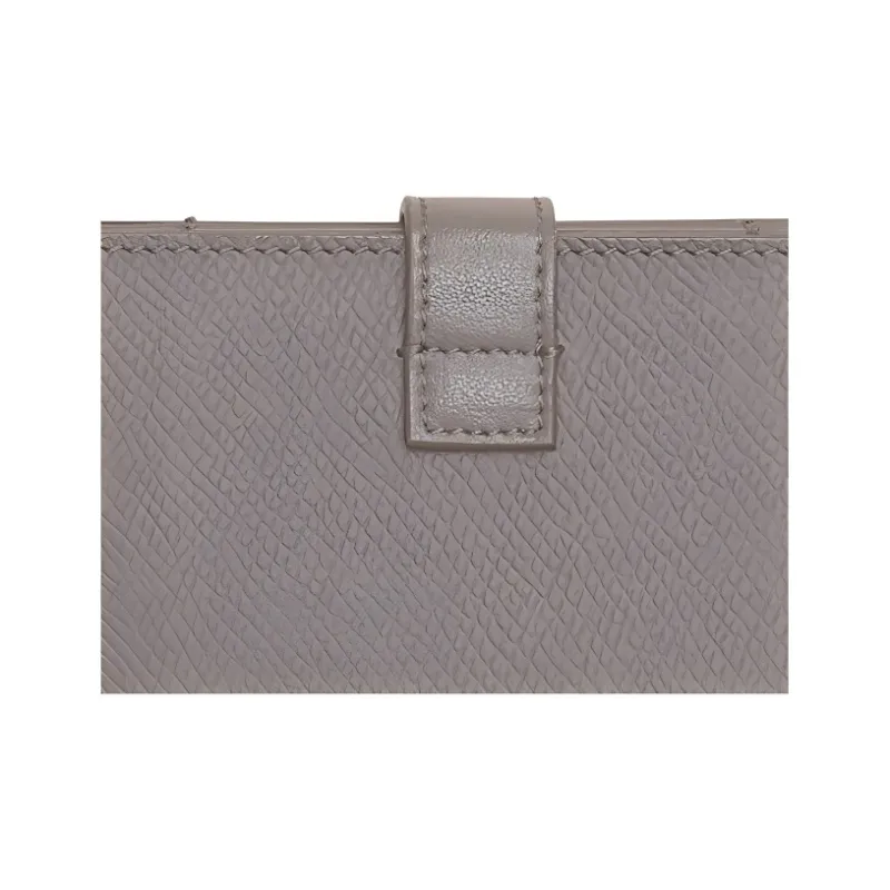 CELINE Grained Calfskin Card Holder Women's Pebble-4