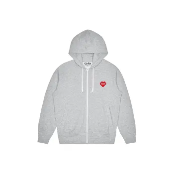 CDG Play Kids X Invader Hooded Sweatshirt 'Grey'