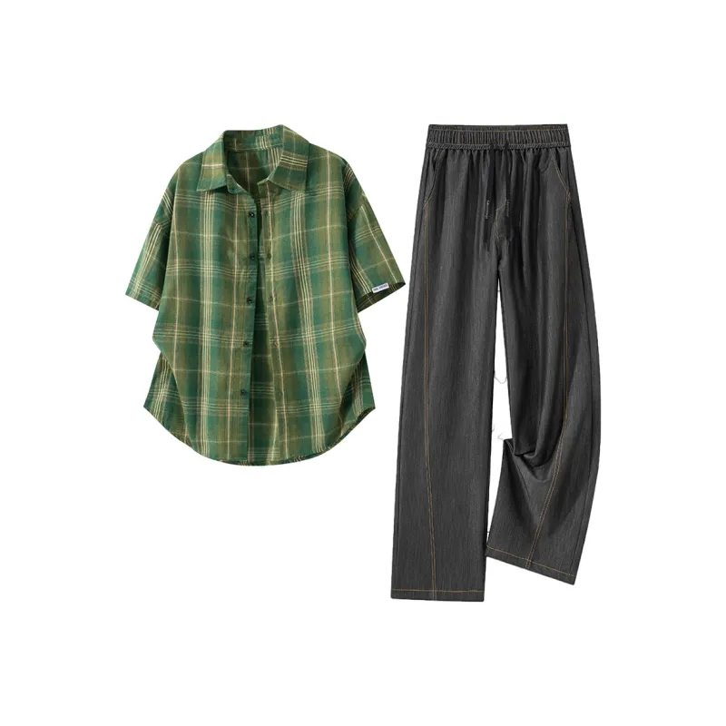 FAKE VINTAGE Shirt Matching Set Unisex-15