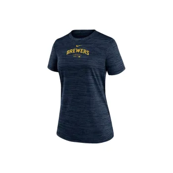 Nike Milwaukee Brewers Authentic Collection Practice Velocity Women's Nike Dri FIT Mlb T Shirt