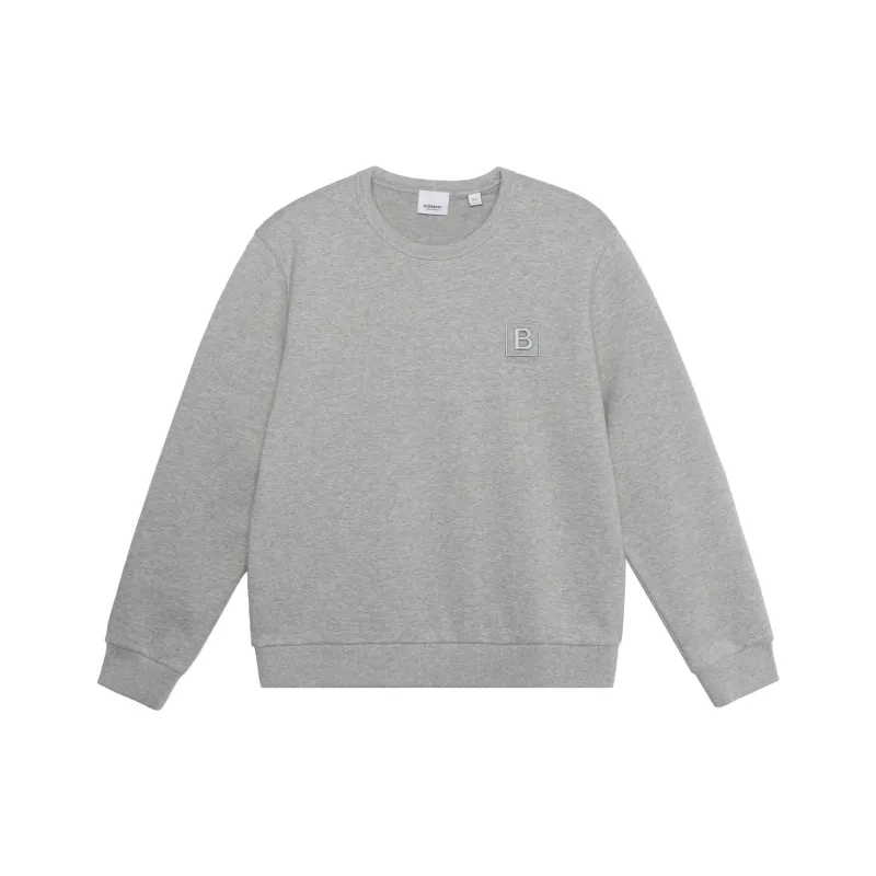 Burberry Logo Embroidered Hoodie Deep Blue-1