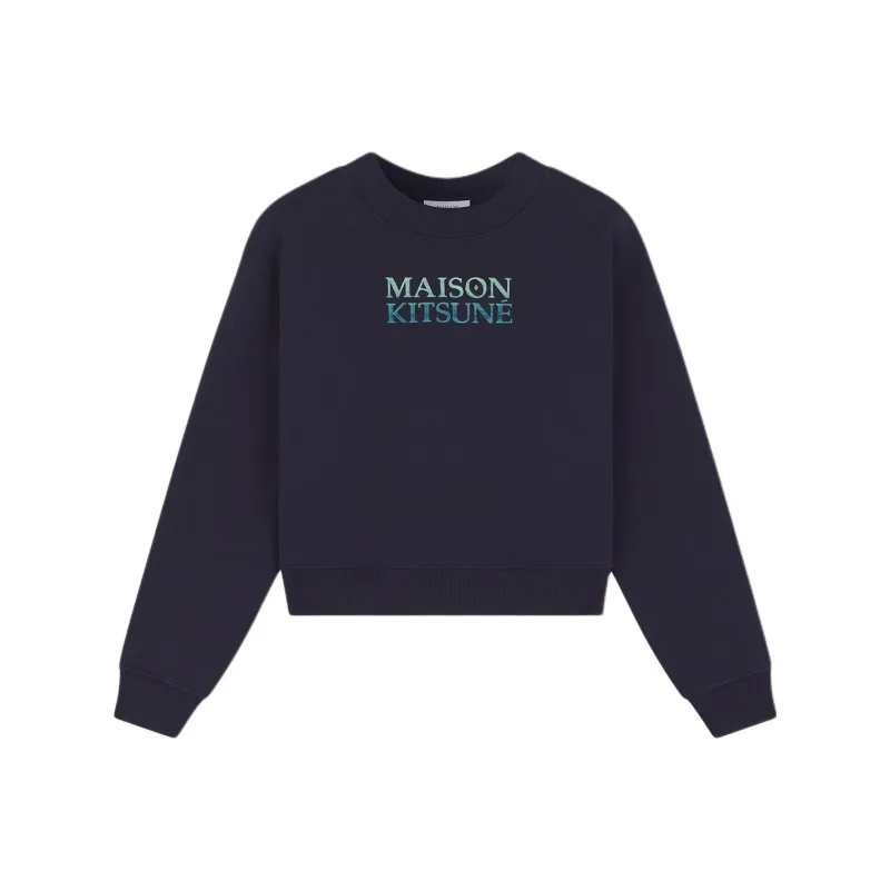 Maison Kitsune Logo embroidered Sweatshirt-0
