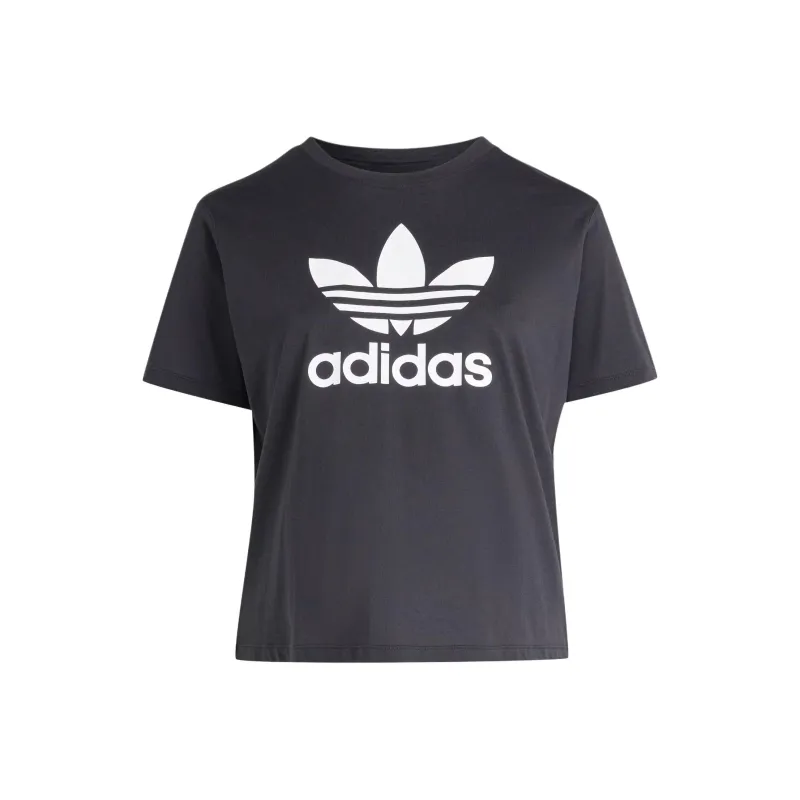 Adidas Originals Adicolor Trefoil Boxy Tee Plus Size-0