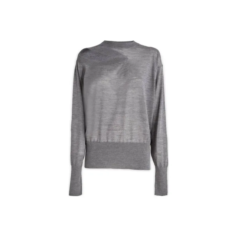 Stella McCartney Cut Out Detail Crewneck Knitted Top-0