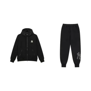 MLB MONOGRAM Collection New York Yankees SS25 Sweatshirt Set Unisex Black