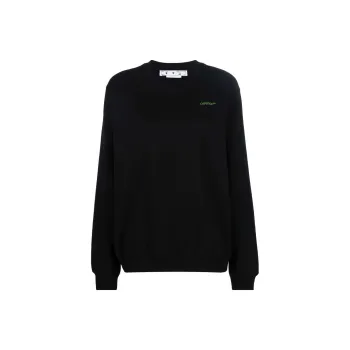 OFF WHITE Women'ss Gradient Arrows Print Crewneck Black/Blue/Green