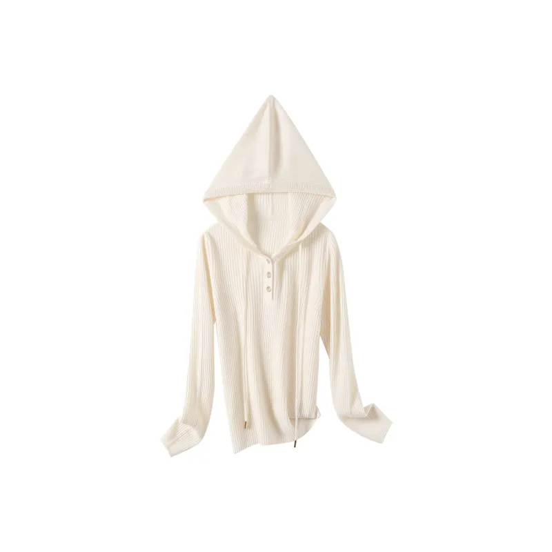 H YXIANG Cashmere Sweater Women's-0