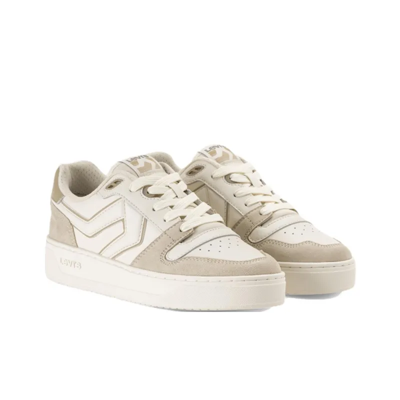 Levi's Low Top Skateboard Shoes Women's Beige Umber-2