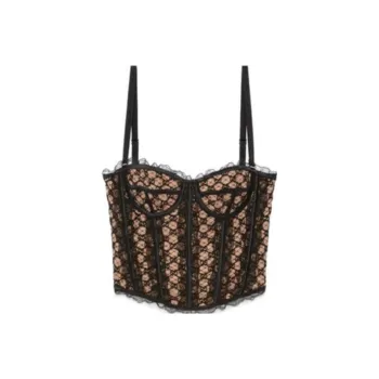 GUCCI Gg Mesh Corset Top