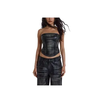Jaded London Strapless Tops Women's Black