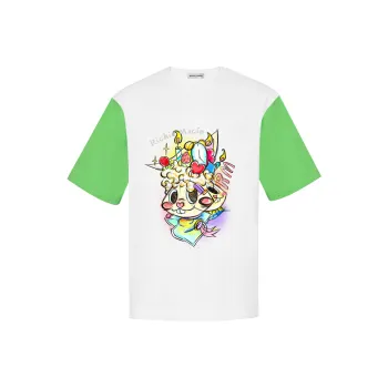 Richie Macie T Shirts Women's Green & White