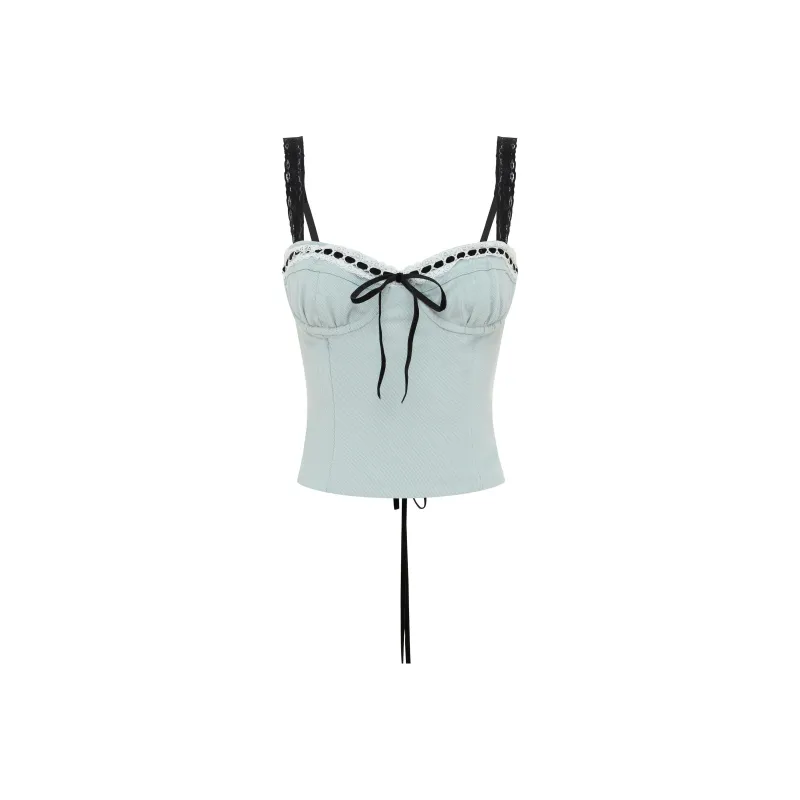 WITH JEAN Camisole Women's Light Blue-0