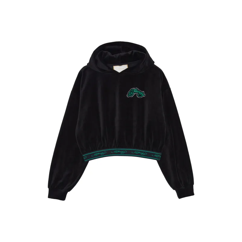Ed Hardy Sweatshirts Women's Black E1PAW049-0