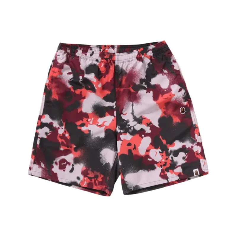 Bape Map Camo Regular Fit Beach Shorts-0