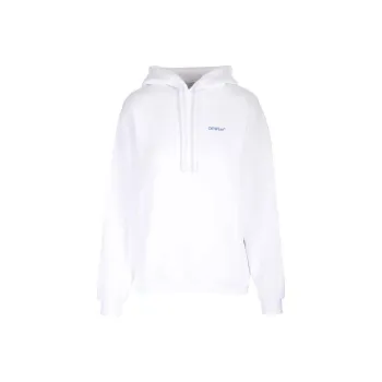 OFF WHITE Drawstring Long Sleeved Hoodie