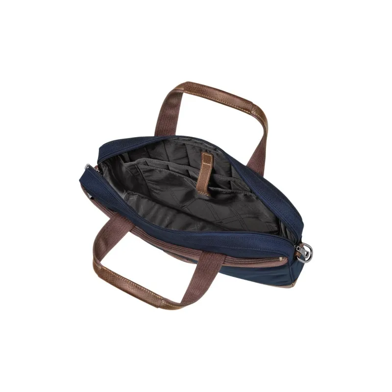 LONGCHAMP Boxford Polyester Canvas Briefcase Small Size Men's Blue-3