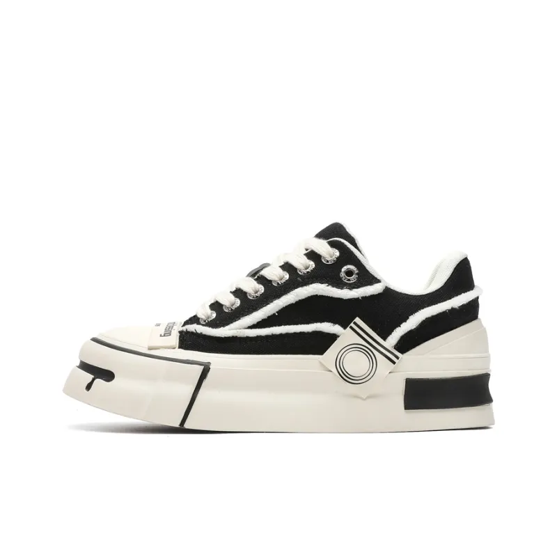 ACEMICKY Low Top Casual Shoes Men's Black-0