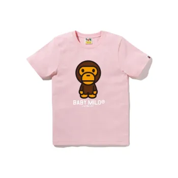 A BATHING APE Baby Milo Tee SS25 Pink