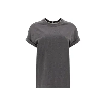 Brunello Cucinelli Embellished Crewneck T Shirt