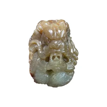 BUDOUXIAOAI Hetian Jade Handheld Piece Sugar Jade Men's